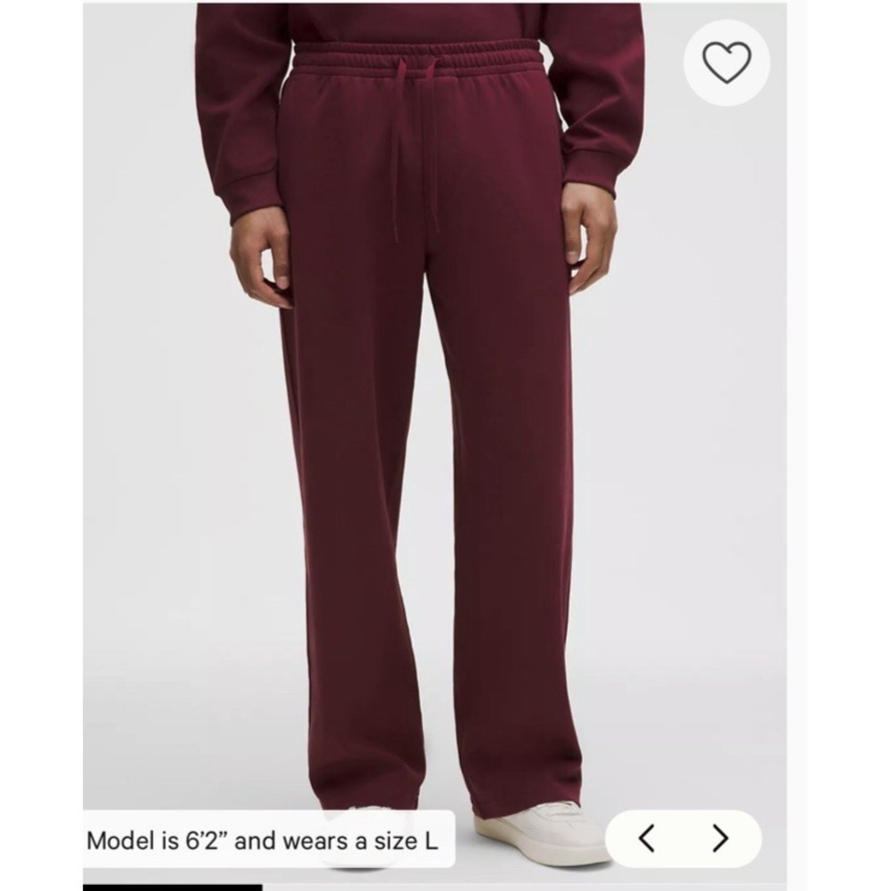 NWT Size XL Lululemon Grand Standard Pant Regular BBAY Burgundy Bay